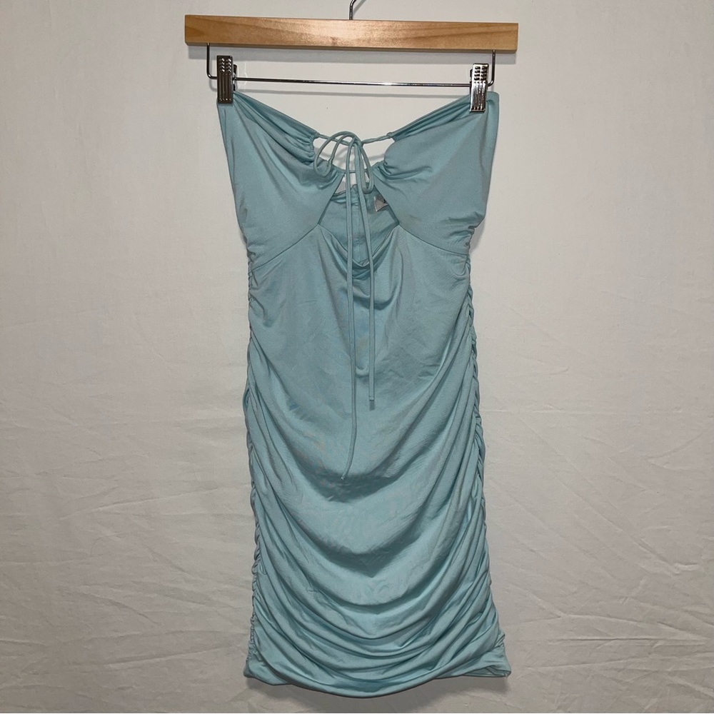 Oh Polly Ruched Mini Dress